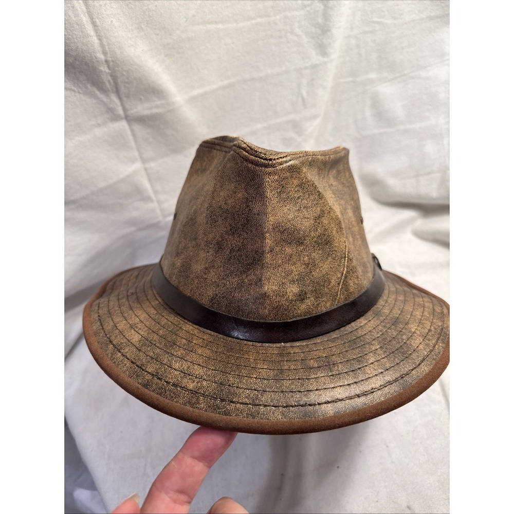 Henschel Hat Co. USA Safari Brown Oiled Gent's Panama Hat Med Jurassic Park Sz L